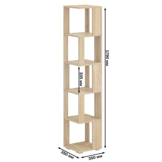 Комплект их 2-х стеллажей цвет дуб сонома/белый Комплект их 2-х стеллажей цвет дуб сонома/белый