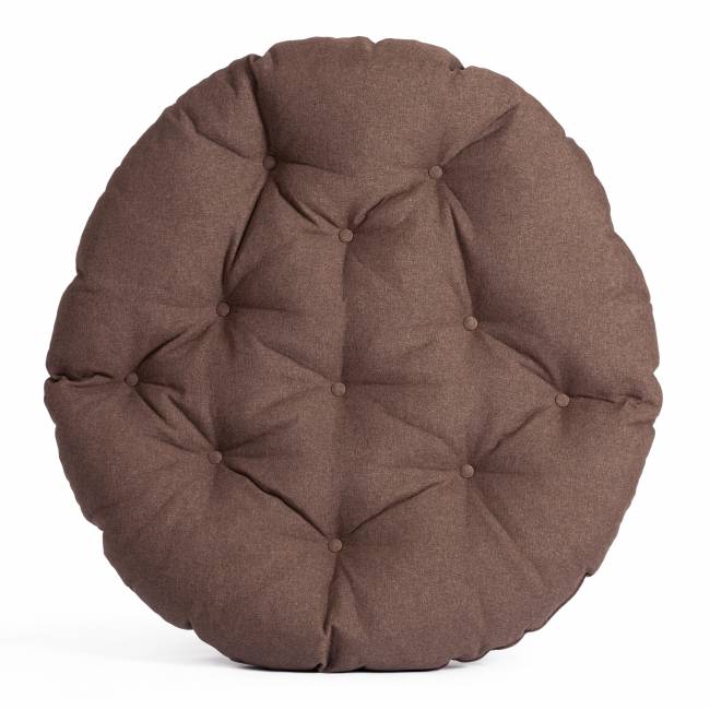 Кресло CLOUDE рогожка/металл, 97х98х90-96см, коричневый, 3М7-147 коричневый рогожка/металл