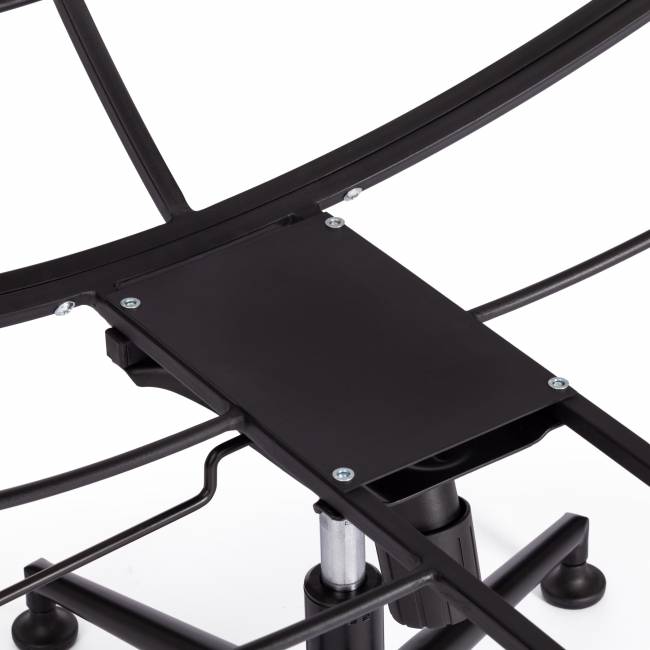 Кресло CLOUDE рогожка/металл, 97х98х90-96см, коричневый, 3М7-147 коричневый рогожка/металл