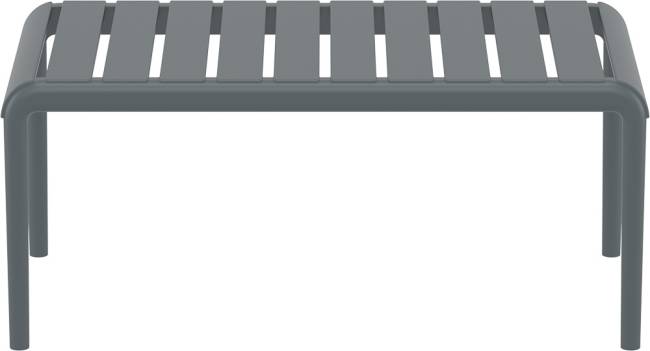 Столик пластиковый журнальный Paris Lounge Table темно-серый 900х500х400 мм