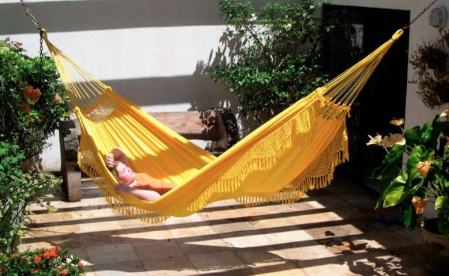 Гамак двухместный FORRO желтый