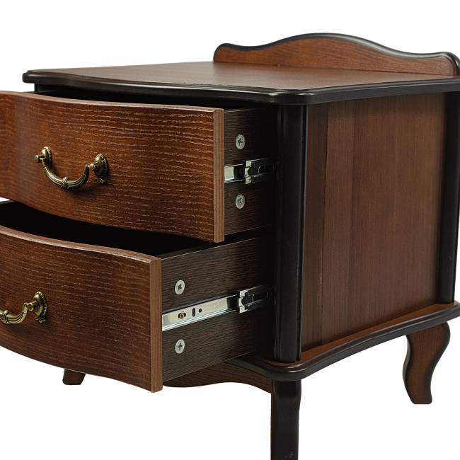 Тумбочка Джульетта 2 ящ. орех Л Тумбочка Джульетта 2 ящ. орех Л