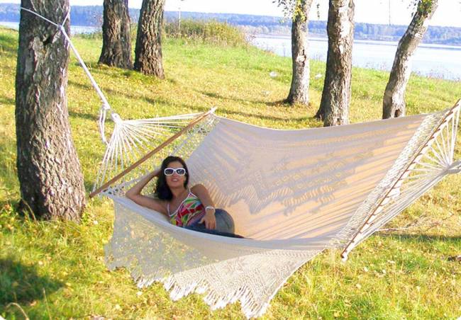 Гамак двухместный TULIP белый Гамак двухместный TULIP белый