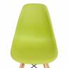 Стул CINDY (EAMES) (mod. 001) дерево бук/металл/сиденье пластик, 51x46x82см, оливковый 66012 (Комплект из 4 шт.) оливковый 66012 дерево бук/металл/сиденье пластик