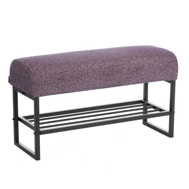 Банкетка-обувница Charli Lux/Чарли Люкс велюр/букле, VT shape wood rose какао велюр/букле