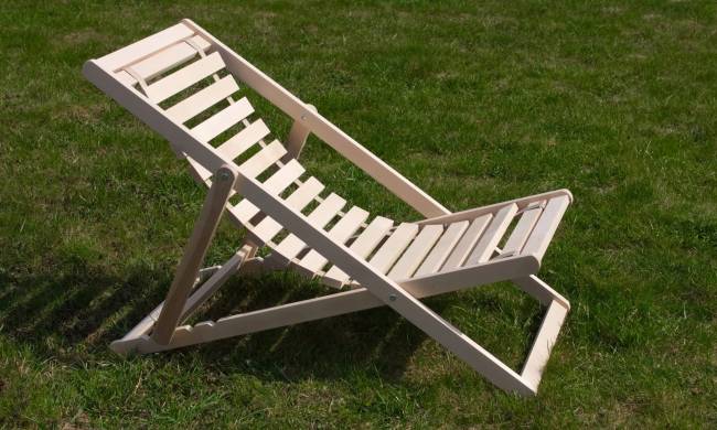 Шезлонг Кампари 45, Натуральное дерево