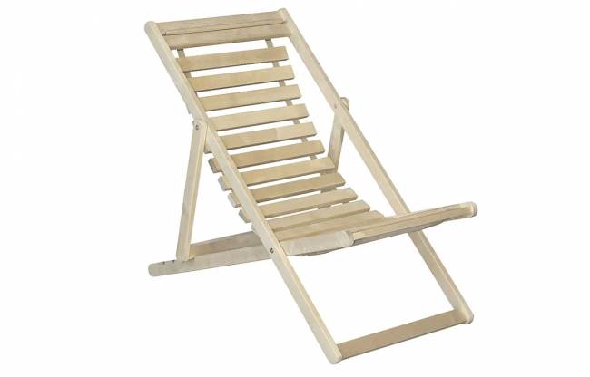 Шезлонг Кампари 45, Натуральное дерево