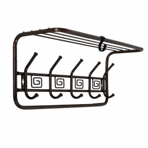 Вешалка с полкой Ажур 60 см медный антик