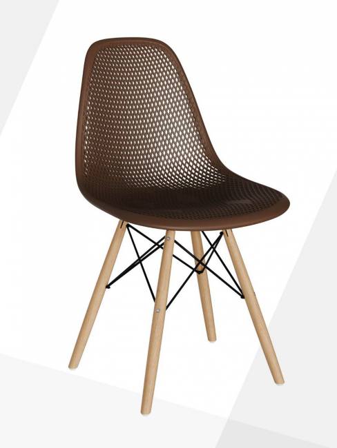 Стул Eames ажурный шоколад