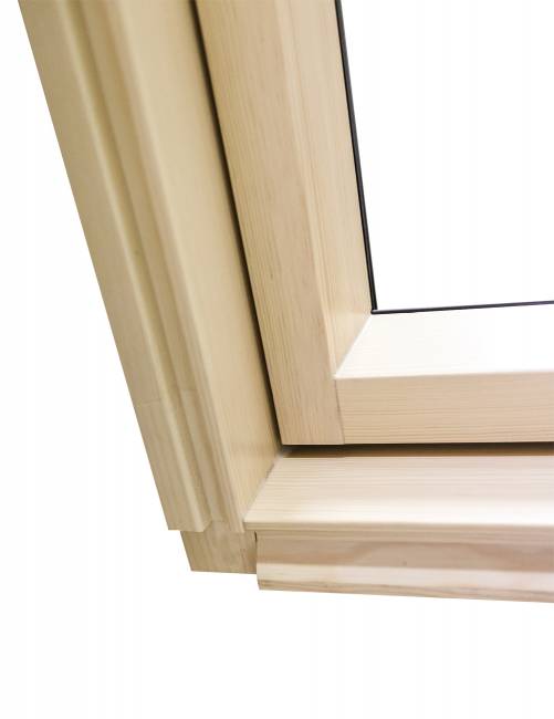 Деревянное мансардное окно FTS-V U2 (V22), однокамерное