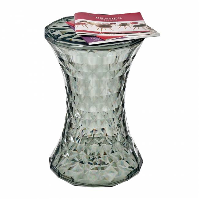 Стул-пуф Stone прозрачный серый Стул-пуф Stone прозрачный серый