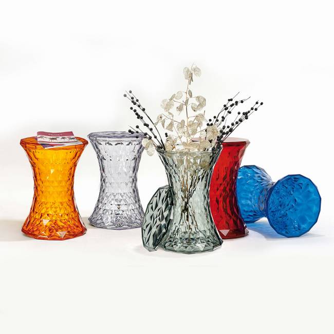 Стул-пуф Stone прозрачный серый Стул-пуф Stone прозрачный серый