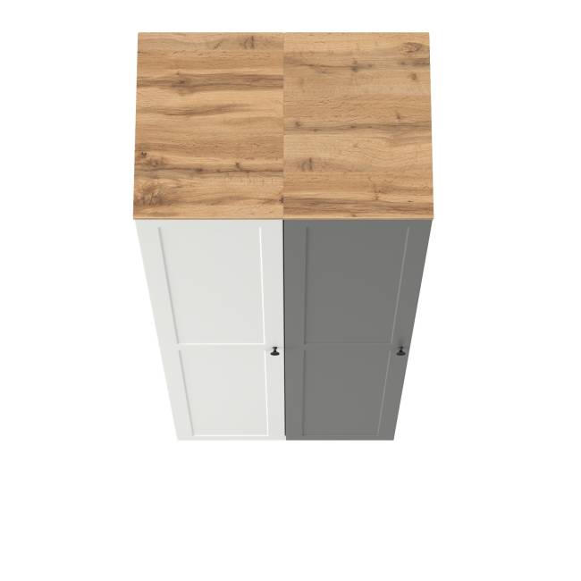 Два шкафа-пенала Остин цвет белый шагрень/серый графит/дуб крафт золотой Два шкафа-пенала Остин цвет белый шагрень/серый графит/дуб крафт золотой