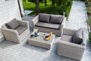 "Капучино Сингл" лаунж-зона из искусственного ротанга, цвет бежевый "Капучино Сингл" лаунж-зона из искусственного ротанга, цвет бежевый