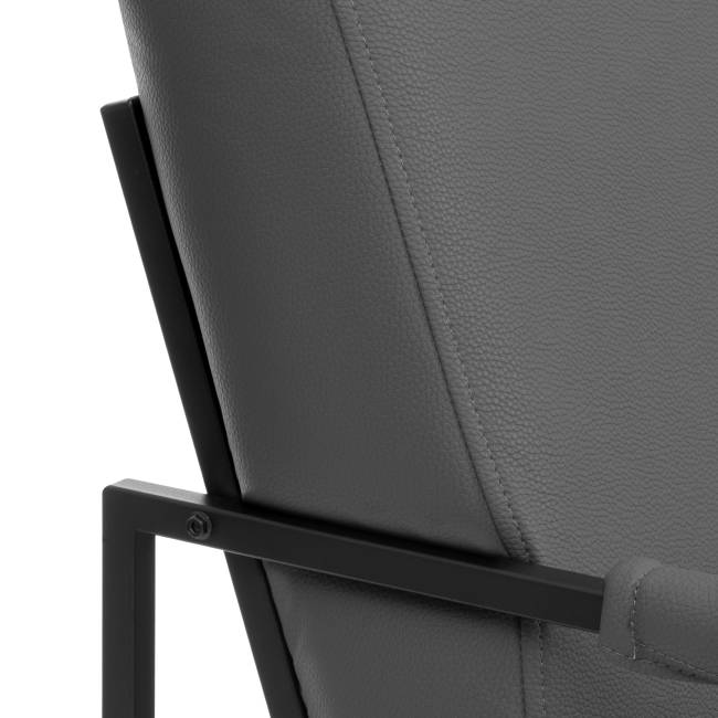 Диван Charli LUX/Чарли Люкс экокожа , Sharp Графит Sharp Графит экокожа