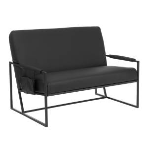 Диван Charli LUX/Чарли Люкс экокожа , Sharp Чёрный Sharp Чёрный экокожа