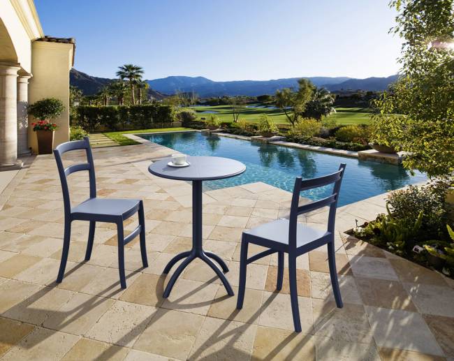 Стол пластиковый Octopus темно-серый Ø600х750 мм Стол пластиковый Octopus темно-серый Ø600х750 мм