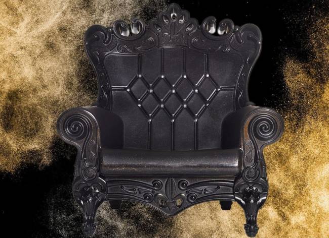 Кресло пластиковое Queen Loves Nature звездная пыль 1035х980х1125 мм