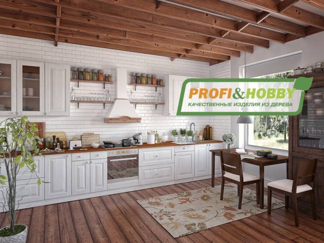 Шкаф навесной 300 х 300 х 720 филенка, сосна, бесцветный лак