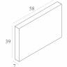Подушка на спинку Monaco Backrest Cushion бежевый 590х390х70 мм