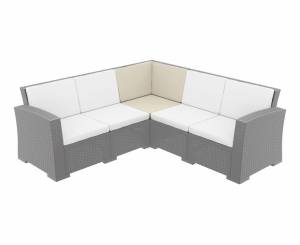 Угловая подушка Monaco Corner Cushion бежевый 600х600х70 мм Угловая подушка Monaco Corner Cushion бежевый 600х600х70 мм