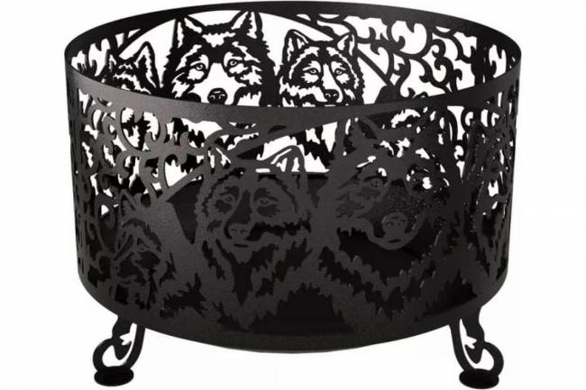 Костровая чаша "Волк", ST3, 3мм Костровая чаша "Волк", ST3, 3мм