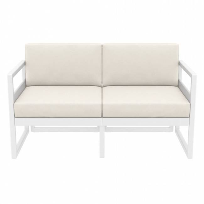 Комплект пластиковой мебели Mykonos белый, бежевый Комплект пластиковой мебели Mykonos белый, бежевый