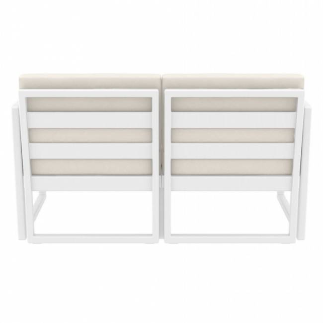 Комплект пластиковой мебели Mykonos белый, бежевый Комплект пластиковой мебели Mykonos белый, бежевый