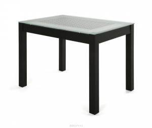 Стеклянный обеденный стол СтолЛайн Шекспир (Венге / Стекло белое)