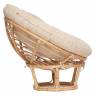 Кресло PAPASAN ECO/ПАПАСАН ЭКО P115-1/SP STD /c подушкой, ремешками/ диаметр подушки 129 см, 115x101x92 см, Natural (натуральный), ткань Старт Natural (натуральный)