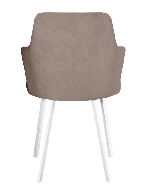 Стул DikLine 245 поворотный, К4 капучино, ножки белые