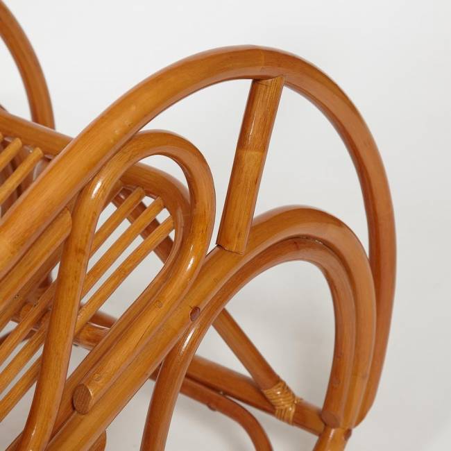 Кресло-качалка VIENNA (разборная) / без подушки / ротанг top quality, 58x133x102 см, Cognac (коньяк) коричневый ротанг top quality Кресло-качалка VIENNA (разборная) / без подушки / ротанг top quality, 58x133x102 см, Cognac (коньяк) коричневый ротанг top quality