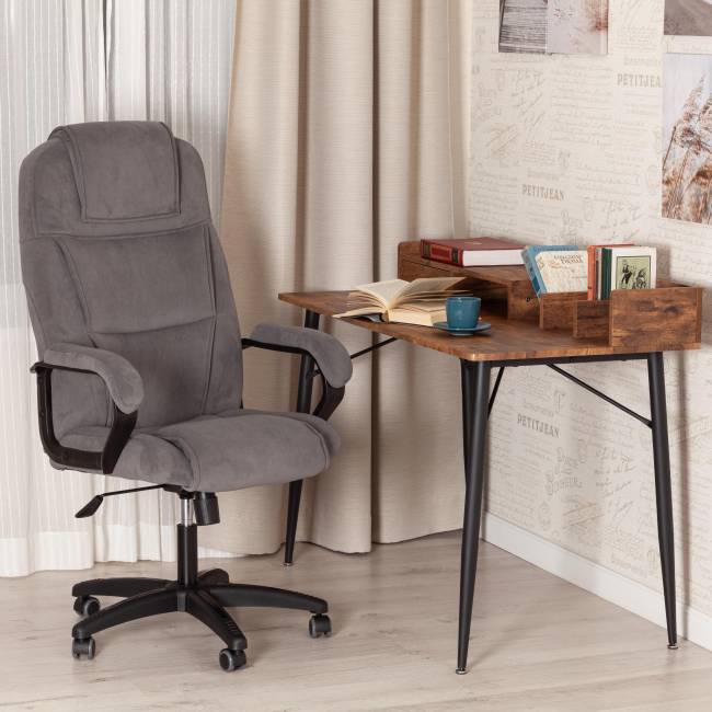 Кресло BERGAMO (22) флок , серый, 29