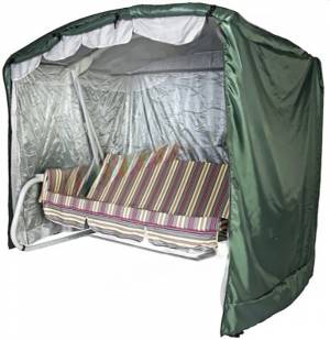 Чехол для садовых качелей Дефа Люси Премиум - 245х140х185, зеленый Чехол для садовых качелей Дефа Люси Премиум - 245х140х185, зеленый