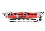 Надувная байдарка "Excursion Pro K2" 384х94х46см, алюм.вёсла 218см, насос 68605, до 180кг