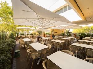 Зонт профессиональный телескопический 4х4 м Capri Starwhite белый, слоновая кость 4000х4000 мм