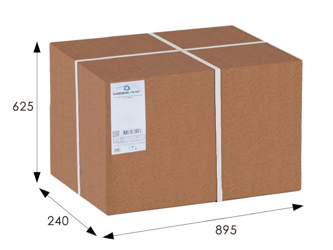 Вешалка настенная В 7Н темно-коричневый