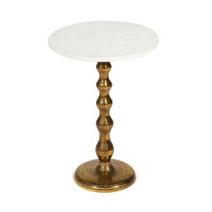 Столик кофейный Secret De Maison BOLLY ( mod. 12483-M ) алюминиевый сплав/мрамор, 40,5x40,5x58,5 см, античная медь античная медь алюминиевый сплав/мрамор