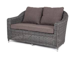 "Кон Панна" диван из искусственного ротанга двухместный, цвет графит "Кон Панна" диван из искусственного ротанга двухместный, цвет графит