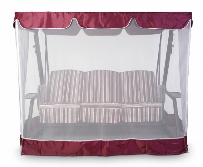 Тент-крыша + москитная сетка Дефа Люси 240х143х175, бордовый Тент-крыша + москитная сетка Дефа Люси 240х143х175, бордовый