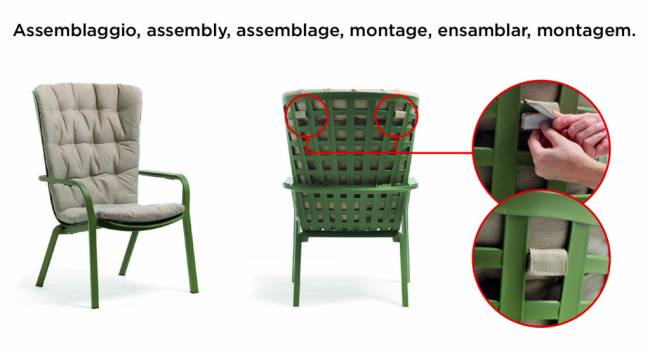 Подушка для кресла Folio розовый 1265х860х70 мм Подушка для кресла Folio розовый 1265х860х70 мм