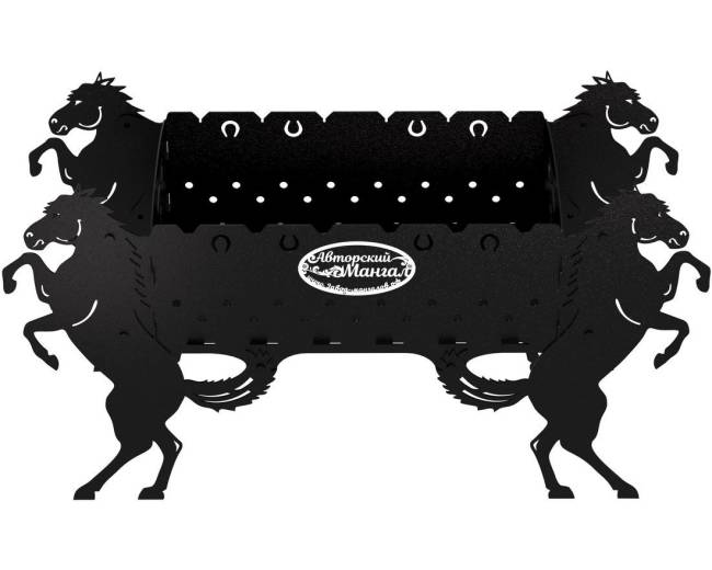 Мангал разборный "Кони", ST3, 2мм