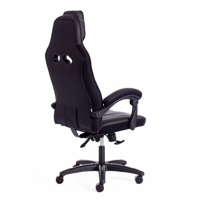 Кресло ARENA кож/зам, черный/черный карбон, 36-6/карбон черный