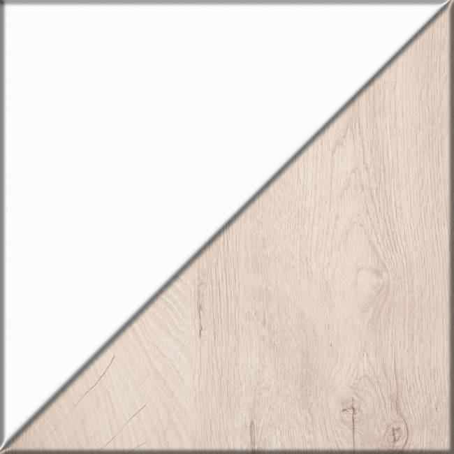 Мебель для спальни Муссон 1600 с тумбой для аппаратуры 13.276 цвет белый/чёрный/дуб эндгрейн элегантный