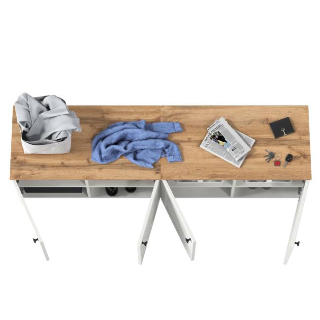 Две тумбы Остин 13.257 цвет белый шагрень/дуб крафт золотой Две тумбы Остин 13.257 цвет белый шагрень/дуб крафт золотой