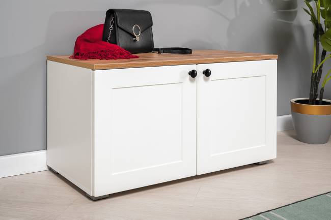 Две тумбы Остин 13.257 цвет белый шагрень/дуб крафт золотой Две тумбы Остин 13.257 цвет белый шагрень/дуб крафт золотой