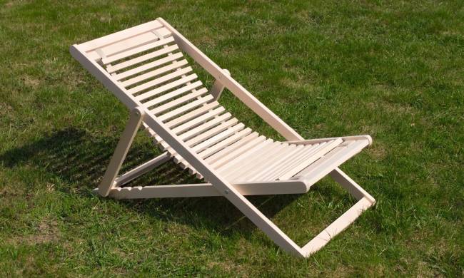 Шезлонг Мартини 22, Натуральное дерево