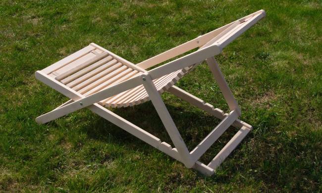 Шезлонг Мартини 22, Натуральное дерево