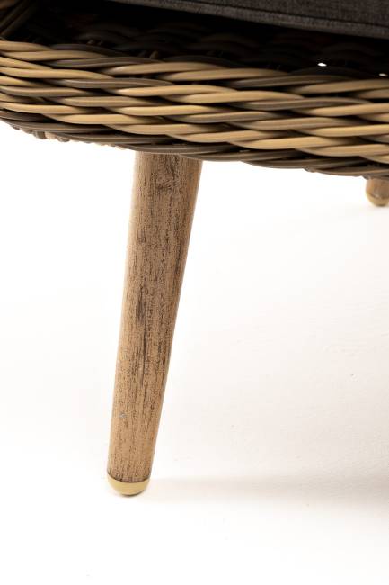 "Прованс" кресло из искусственного ротанга, цвет соломенный