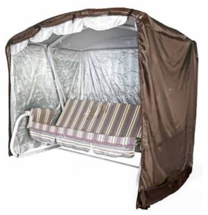 Чехол для садовых качелей Дефа Люси - 245х145х175, шоколад Чехол для садовых качелей Дефа Люси - 245х145х175, шоколад
